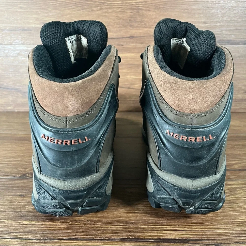 Merrell Phaser Peak Waterproof Hiking‎ Boots Men’s Size 10 Lace Up Shoes Vibram